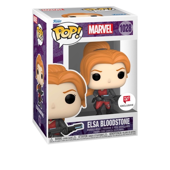 NIB FUNKO MARVEL POP! ELSA BLOODSTONE Bobble Head Figurine Walgreen Exclusive - Picture 2 of 2